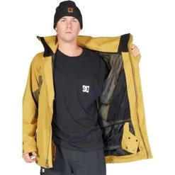 DC Shoes Men's Command 45K Jacket -Snow Warm Clothing fw23 dc menscommand45kjacket bronzemist 3