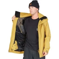 DC Shoes Men's Command 45K Jacket -Snow Warm Clothing fw23 dc menscommand45kjacket bronzemist 4