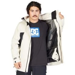 DC Shoes Men's Command 45K Jacket -Snow Warm Clothing fw23 dc menscommand45kjacket pelican 3