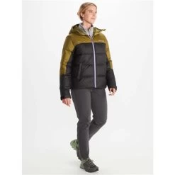 Marmot Women's Guides Down Hoody -Snow Warm Clothing fw23 marmot womensguidesdownhoody blackmilitarygreen 3