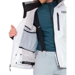 Obermeyer Men's Chroma Jacket -Snow Warm Clothing fw23 obermeyer menschromajacket white 3