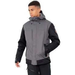 Obermeyer Men's Grommet Jacket -Snow Warm Clothing fw23 obermeyer mensgrommetjacket coal 1