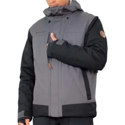 Obermeyer Men's Grommet Jacket -Snow Warm Clothing fw23 obermeyer mensgrommetjacket coal 4