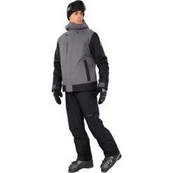 Obermeyer Men's Grommet Jacket -Snow Warm Clothing fw23 obermeyer mensgrommetjacket coal 7