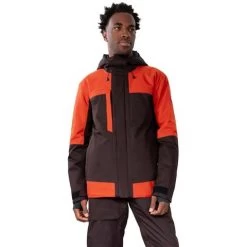 Obermeyer Men's Grommet Jacket -Snow Warm Clothing fw23 obermeyer mensgrommetjacket russet 1
