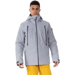 Obermeyer Men's Highlands Shell Jacket 33 Obermeyer Men's Highlands Shell Jacket -Snow Warm Clothing fw23 obermeyer menshighlandsshelljacket shale 1