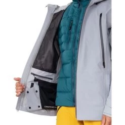 Obermeyer Men's Highlands Shell Jacket 35 Obermeyer Men's Highlands Shell Jacket -Snow Warm Clothing fw23 obermeyer menshighlandsshelljacket shale 3