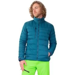 Obermeyer Men's Klaus Down Jacket -Snow Warm Clothing fw23 obermeyer mensklausdownjacket blueagave 1