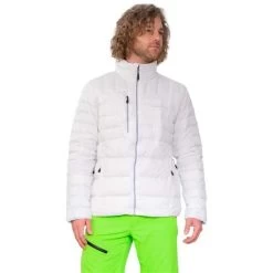 Obermeyer Men's Klaus Down Jacket -Snow Warm Clothing fw23 obermeyer mensklausdownjacket white 1
