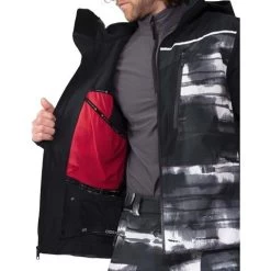 Obermeyer Men's Kodiak Jacket -Snow Warm Clothing fw23 obermeyer menskodiakjacket blackout 3