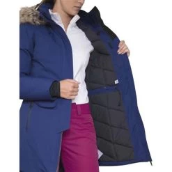 Obermeyer Women's Sojourner Down Jacket -Snow Warm Clothing fw23 obermeyer womenssojournerdownjacket navy 5