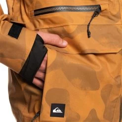 Quiksilver Men's S Carlson Stretch Quest Jacket -Snow Warm Clothing fw23 quiksilver menscarlsonstretchquestjacket buckthornbrownfadeoutcamo 5