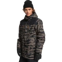 Quiksilver Men's Fairbanks Jacket 17 Quiksilver Men's Fairbanks Jacket -Snow Warm Clothing fw23 quiksilver mensfairbanksjacket grapeleaftigercamo 1