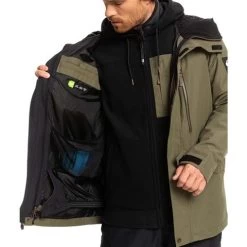 Quiksilver Men's Mission 3-in-1 Jacket -Snow Warm Clothing fw23 quiksilver mensmission3in1jacket grapeleaf 8