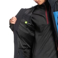 Quiksilver Men's Mission Block Jacket -Snow Warm Clothing fw23 quiksilver mensmissionblockjacket trueblack 5