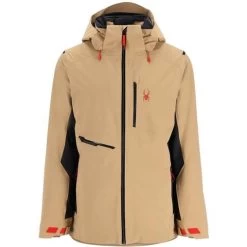 Spyder Men's Avid Jacket -Snow Warm Clothing fw23 spyder mensavidjacket tanninblack 4