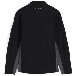 Spyder Men's Bandit Full Zip Fleece Jacket -Snow Warm Clothing fw23 spyder mensbanditfullzipfleecejacket blackcitron 2