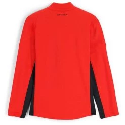 Spyder Men's Bandit Half Zip Fleece Jacket -Snow Warm Clothing fw23 spyder mensbandithalfzipfleecejacket volcano 2