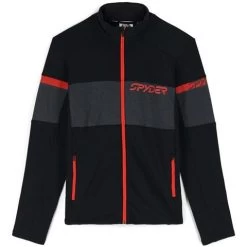 Spyder Men's Speed Full Zip Fleece Jacket 12 Spyder Men's Speed Full Zip Fleece Jacket -Snow Warm Clothing fw23 spyder mensspeedfullzipfleecejacket blackvolcano 1