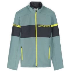 Spyder Men's Speed Full Zip Fleece Jacket 14 Spyder Men's Speed Full Zip Fleece Jacket -Snow Warm Clothing fw23 spyder mensspeedfullzipfleecejacket tundracitron 1