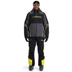 Spyder Men's Titan GTX Jacket -Snow Warm Clothing fw23 spyder menstitangtxjacket blackcitron 3
