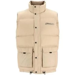 Spyder Men's Windom Down Insulated Jacket -Snow Warm Clothing fw23 spyder menswindomdowninsulatedvest safari 3