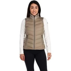 Spyder Women's Timeless Down Vest -Snow Warm Clothing fw23 spyder womenstimelessdownvest cashmere 1