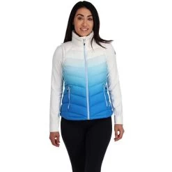Spyder Women's Timeless Down Vest -Snow Warm Clothing fw23 spyder womenstimelessdownvest defrostcollegiate 1