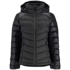 Spyder Women's Timeless Hoodie Down Jacket -Snow Warm Clothing fw23 spyder womenstimelesshoodiedownjacket black 3