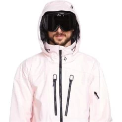 Volcom Men's Guch Stretch Gore Jacket -Snow Warm Clothing fw23 volcom mensguchstretchgorejacket partypink 4