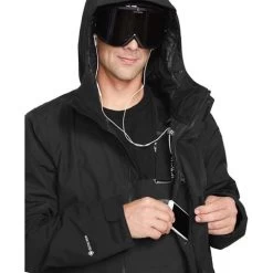 Volcom Men's L Ins Gore-Tex Jacket -Snow Warm Clothing fw23 volcom menslinsulatedgoretexjacket black 6