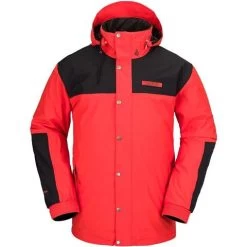 Volcom Men's Longo Gore-Tex Jacket -Snow Warm Clothing fw23 volcom menslongogoretexjacket orangeshock 1