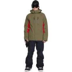Volcom Men's TDS 2L Gore-Tex Jacket -Snow Warm Clothing fw23 volcom menstds2lgoretexjacket darkteak 3