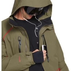 Volcom Men's TDS 2L Gore-Tex Jacket -Snow Warm Clothing fw23 volcom menstds2lgoretexjacket darkteak 4