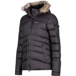 Marmot Women's Ithaca Jacket -Snow Warm Clothing i78840 001 angle left wms ithaca jkt