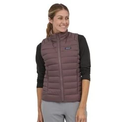Patagonia Women's Down Sweater Vest -Snow Warm Clothing pat 84629 dusky brown model1