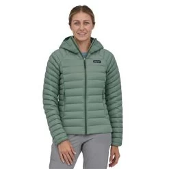 Patagonia Women's Down Sweater Hoody -Snow Warm Clothing pat 84712 hemlock model1
