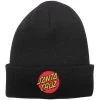 Santa Cruz Classic Dot Long Shoreman Beanie - Black -Snow Warm Clothing santa cruz classic dot long shoreman beanie