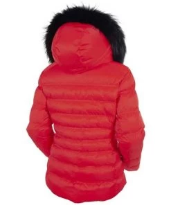 Sunice Women's Fiona Jacket With Real Fur -Snow Warm Clothing suni wel1804f scarlet red2