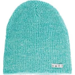 NEFF Women's Daily Heather Beanie -Snow Warm Clothing teal white neff daily heather beanie 31656
